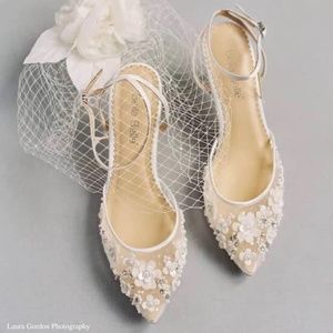 NEW Bella Belle ROSA (IVORY) Wedding Bridal Shoes Heels US Size 8 IVORY NWT